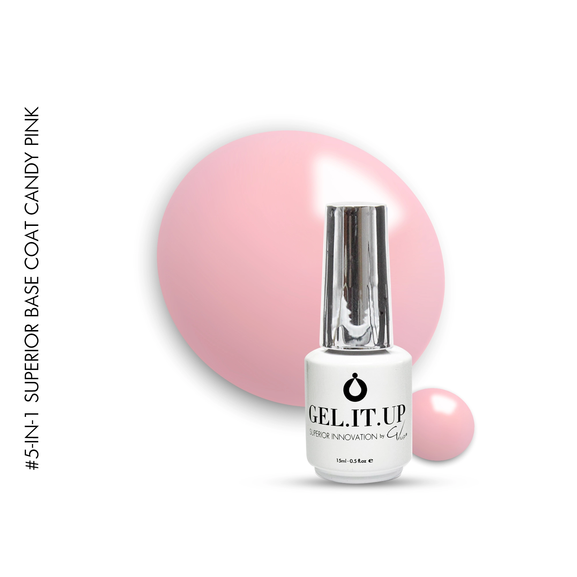 5-in-1 Superior Base 15ml Candy Pink 5in1 superior base